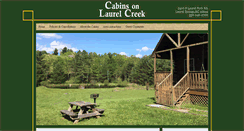 Desktop Screenshot of cabinsonlaurelcreek.com